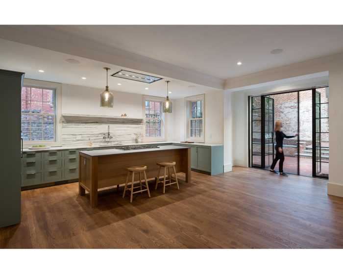 View of renovated kitchen