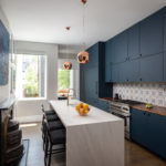 Kitchen with Restored Historic Fireplace