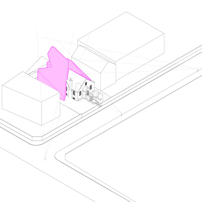 Envision space through models - Viewshed analysis for sensitive additions to a historic home.