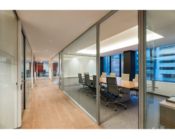 View of executive office hall's boardroom