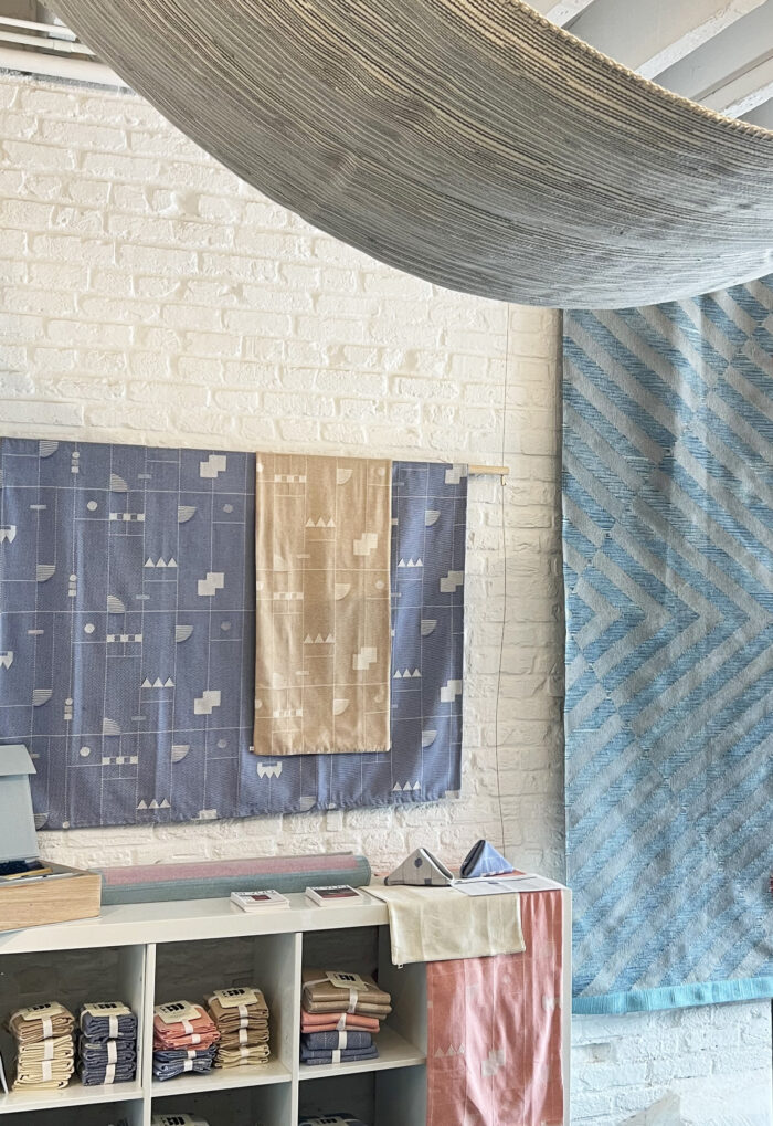 BiYuu and Conference - photo of display textiles 